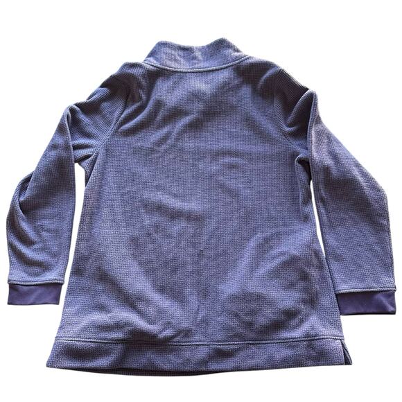 D&Co. Purple Textured Pullover with Pockets Sweater - Picture 4 of 6
